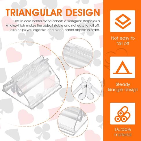 24pcs حاملي بطاقة Acrylic بطاقة Clear Stands حاملي ألعاب متعددة الأغراض للصور والمذكرات وعرض الصور (0.75 × 0.75 بوصة) in Saudi Arabia