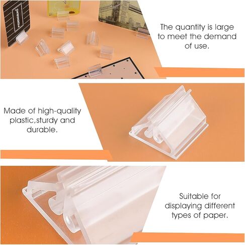 24pcs حاملي بطاقة Acrylic بطاقة Clear Stands حاملي ألعاب متعددة الأغراض للصور والمذكرات وعرض الصور (0.75 × 0.75 بوصة) in Saudi Arabia