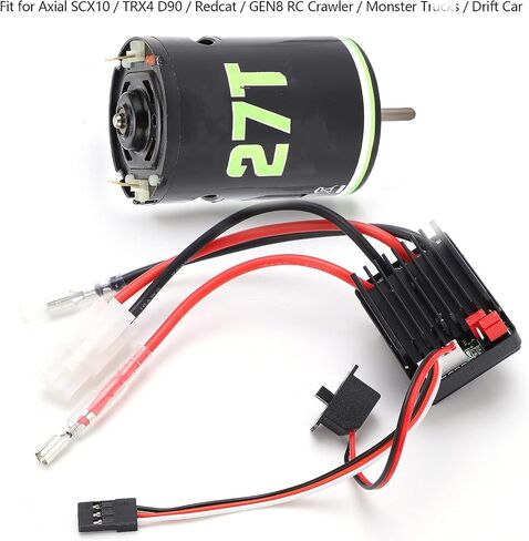Keenso 540 Brushed Motor 320A ESC Combo Set with Copper Windings Low Friction, for RC Crawler Trucks Drift Cars (27T) in Saudi Arabia
