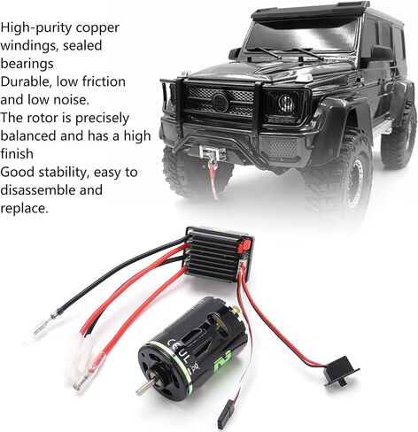 Keenso 540 Brushed Motor 320A ESC Combo Set with Copper Windings Low Friction, for RC Crawler Trucks Drift Cars (27T) in Saudi Arabia
