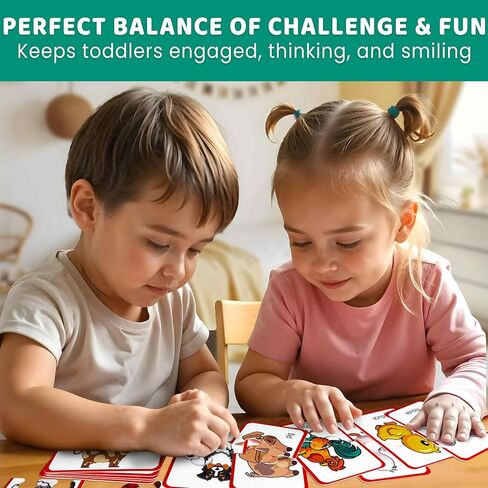 QUOKKA Toddler Puzzles Ages 2-4 – 100% Self-Correcting 16 Matching Pairs of Fruits Veggies – Educational Toddler Puzzles Ages 1-3 with 32 Pieces - Memory Matching Games for 3-5 Years Old Boys & Girls in Saudi Arabia