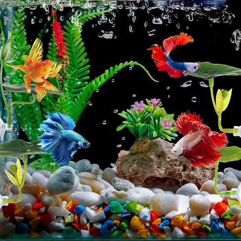 4 PCS مجموعة ألعاب Betta Hammock & Fish ، إكسسوارات Betta Fish Tank لبقعة الراحة ، والتربية ، و Bettas Fish Leaf Leaf Leaf for Aquarium Decor (4 × أخضر) in Saudi Arabia