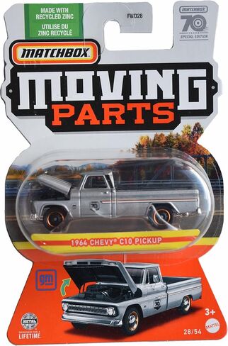 Matchbox 1964 Chevy C10 Pickup, Moving Parts 28/54 [Silver] in Saudi Arabia