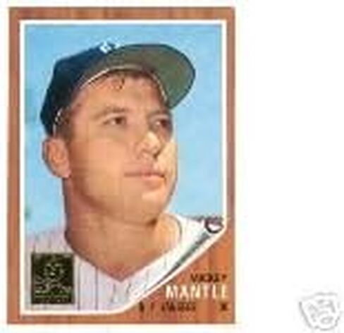 1996 Topps Mickey Mantle Complete Card Card Card (19 Mankey Mantle Card). يتضمن المطلوب للغاية بعد الصاعد 1952. هذه بطاقات قابلة للتحصيل للغاية الصادرة في عام 1996 in Saudi Arabia