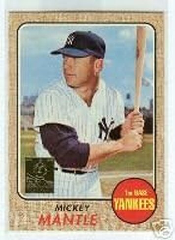 1996 Topps Mickey Mantle Complete Card Card Card (19 Mankey Mantle Card). يتضمن المطلوب للغاية بعد الصاعد 1952. هذه بطاقات قابلة للتحصيل للغاية الصادرة في عام 1996 in Saudi Arabia