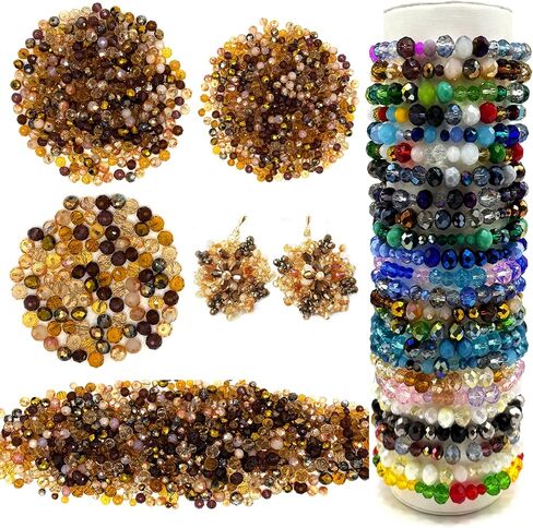 1000pcs حبات الزجاج الأخضر لصنع المجوهرات ، لون متنوع 4/6/8 مم حبات بذور زجاجية للحرف اليدوية ، الفاصل الكريستالي الفضفاضة للأسوار ، DIY ، Suncatchers ، in Kuwait
