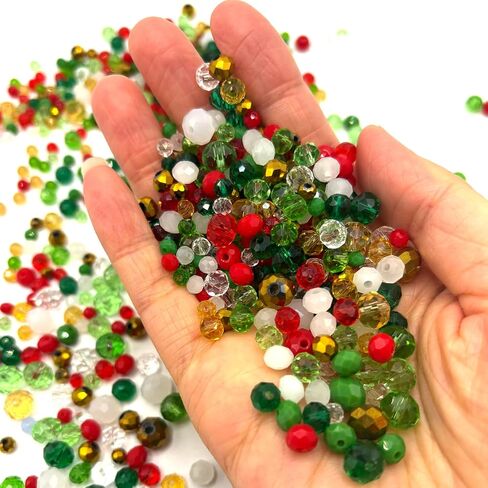 1000pcs حبات الزجاج الأخضر لصنع المجوهرات ، لون متنوع 4/6/8 مم حبات بذور زجاجية للحرف اليدوية ، الفاصل الكريستالي الفضفاضة للأسوار ، DIY ، Suncatchers ، in Kuwait