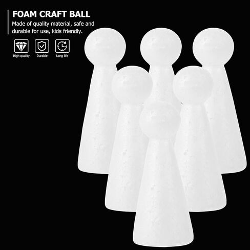 Ganazono 20PCS CRAFT DOLL على شكل كرات البوليسترين الأشكال الحلي لحافلة CRAFT Project Corn in Saudi Arabia