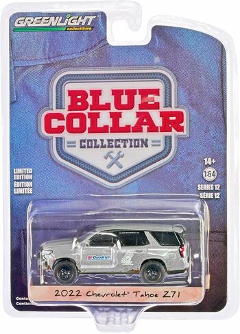 2022 CHEVY TAHOE Z71 GRAY METALLIC (Dirty) Blue Collection Series 12 1/64 DIECAST Model Car by Greenlight 35260F in Saudi Arabia