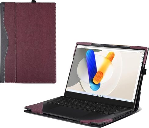 حالة الكمبيوتر المحمول لجهاز الكمبيوتر المحمول ASUS Vivobook S 14 OLED S5406MA [غير متوافق مع أي طراز آخر] ， 2 في 1 PU LEATHER INSER COVER in Kuwait