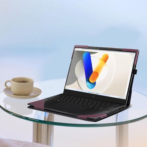 حالة الكمبيوتر المحمول لجهاز الكمبيوتر المحمول ASUS Vivobook S 14 OLED S5406MA [غير متوافق مع أي طراز آخر] ， 2 في 1 PU LEATHER INSER COVER in Kuwait