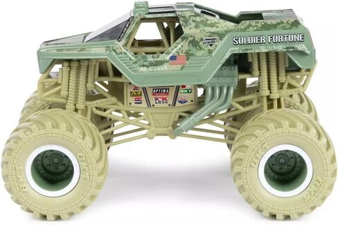 Monster Jam Series 23 Oversized Official Soldier Fortune Monster Truck, Collector Die-Cast Vehicle, 1:24 Scale, Kids Toys for Boys Ages 3 and up in Saudi Arabia