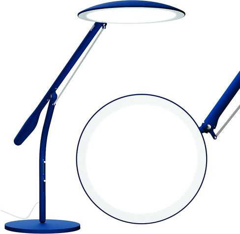 Cricut Bright 360 Floor Lamp with Adjustable Brightness & Color Temperature, Swing Arm, Dimmable LED Light Lamp, Craft Room, Home Office or Work Lamp, 95 CRI for Accurate Color Display - Indigo in Saudi Arabia