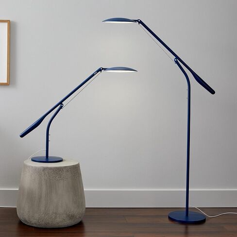 Cricut Bright 360 Floor Lamp with Adjustable Brightness & Color Temperature, Swing Arm, Dimmable LED Light Lamp, Craft Room, Home Office or Work Lamp, 95 CRI for Accurate Color Display - Indigo in Saudi Arabia
