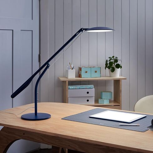 Cricut Bright 360 Floor Lamp with Adjustable Brightness & Color Temperature, Swing Arm, Dimmable LED Light Lamp, Craft Room, Home Office or Work Lamp, 95 CRI for Accurate Color Display - Indigo in Saudi Arabia