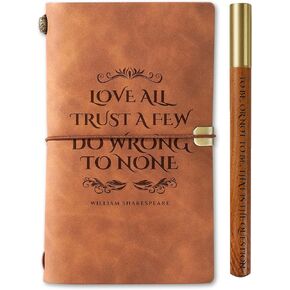 هدايا Innobeta Shakespeare لعشاق الكتب ، Pen Journal Pen مجموعة لمحبي شكسبير ، 7.8 "× 5" دفتر ملاحظات قابل لإعادة التعبئة لعيد الميلاد ، عيد الميلاد in Saudi Arabia