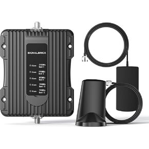 معزز الهاتف الخلوي 5 نطاقات للمنزل 3G 4G LTE 5G-band12/17/13/5/2/25/4/66 متوافق مع جميع شركات النقل الأمريكية - معزز إشارة خلية هوائي عالي الكسب يدعم ما يصل إلى 1500 قدم مربع in Kuwait