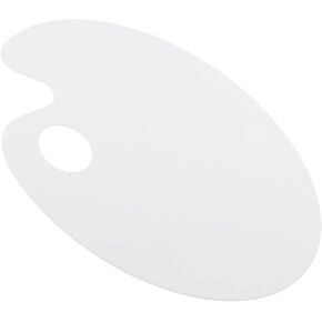 Acrylic Painting Palette for Artists Random Style Handheld Mixing Tray for Watercolor and Acrylic Paints Oval Art Pallet Portable Art Supplies in Kuwait