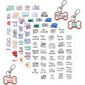Inspirational UV DTF Wrap Stickers, 150 Pcs Inspirational Motivational Theme UV DTF Stickers for Motel Keychain Waterproof Rub on Transfer Decal for Hotel Keychain Glass Laptop DIY Crafts in Kuwait