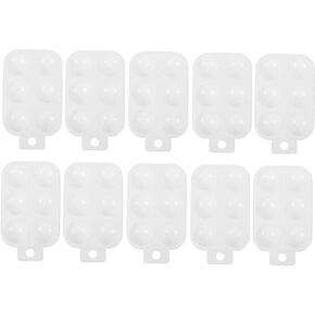 Uonlytech 10Pcs Mixing Tray White Pigment Trays for Watercolor Oil Painting Durable and Reusable Paint Palette for Artists Present for Painting Enthusiasts in Kuwait