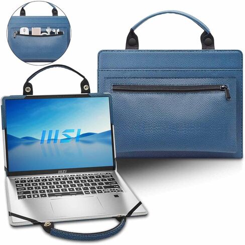 Laptop Case Cover Sleeve for MSI Prestige 13 Evo A13M A13M-050US with Portable Bag with Bag Handle,Black in Saudi Arabia
