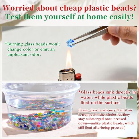 1100pcs 4 مم بيكون حبات زجاجية بلورية لصنع المجوهرات ، والخرز المصغرة المتلألئة لمشاري Suncatchers ، و DIY مشاريع الحرف (AB White) in Kuwait