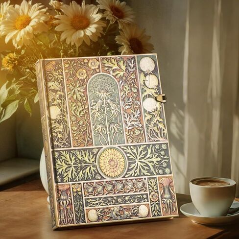 Retro 3D Red & Gold Foil Hardcover Journal - 192 Lined Pages, Inner Envelope Pocket - Writing Notebook & Travel Diary for Special Memories in Kuwait