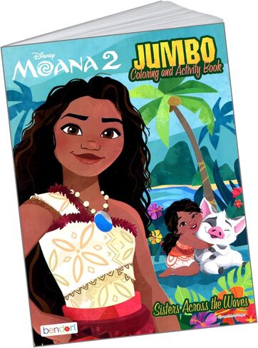 Disney Moana Coloring Books for Kids with Stickers Bundle Includes Moana Stickers, Coloring Book, and More in Saudi Arabia