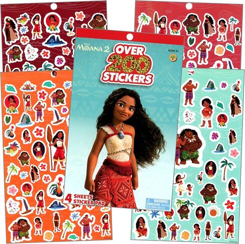 Disney Moana Coloring Books for Kids with Stickers Bundle Includes Moana Stickers, Coloring Book, and More in Saudi Arabia