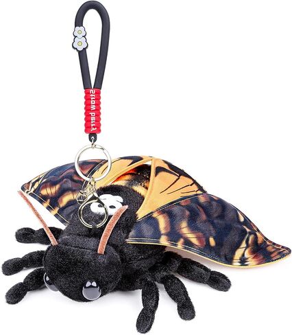 Little Rosy Maple Moth Plush Toy - Realistic Rosy Maple Moths Stuffed Animal Keychain Toys, Cute Plushie Figure as Gift for Your Friends in Kuwait