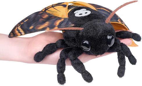Little Rosy Maple Moth Plush Toy - Realistic Rosy Maple Moths Stuffed Animal Keychain Toys, Cute Plushie Figure as Gift for Your Friends in Kuwait
