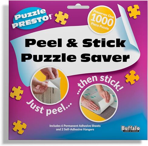 Buffalo Games - Jigsaw Puzzle Glue - Adhesive Paste for Jigsaw Puzzles - Applicator Cap - Saver for Finished Puzzles of Any Size in Saudi Arabia
