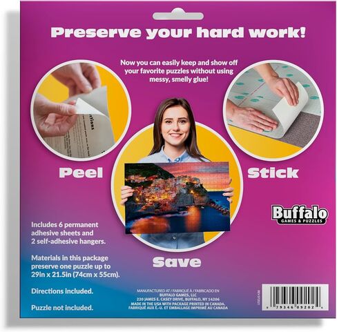 Buffalo Games - Jigsaw Puzzle Glue - Adhesive Paste for Jigsaw Puzzles - Applicator Cap - Saver for Finished Puzzles of Any Size in Saudi Arabia