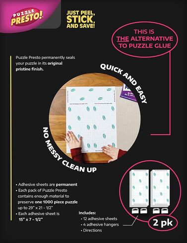 Buffalo Games - Jigsaw Puzzle Glue - Adhesive Paste for Jigsaw Puzzles - Applicator Cap - Saver for Finished Puzzles of Any Size in Saudi Arabia