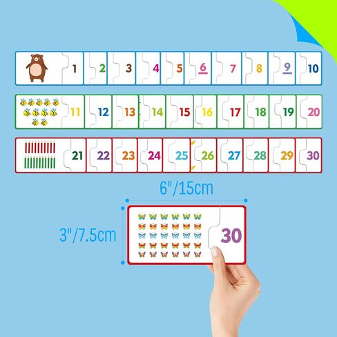 24 Set Addition & Subtraction Puzzles, Self-Correcting Matching Adding and Subtracting Puzzles, Educational Math Games Calculation Activities, Math Learning Toys for Preschool Kids in Saudi Arabia