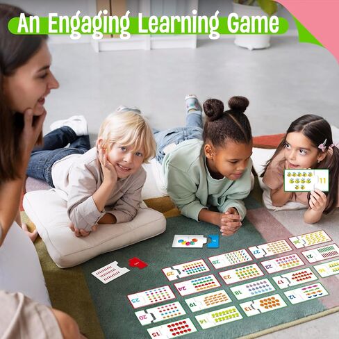 24 Set Addition & Subtraction Puzzles, Self-Correcting Matching Adding and Subtracting Puzzles, Educational Math Games Calculation Activities, Math Learning Toys for Preschool Kids in Saudi Arabia