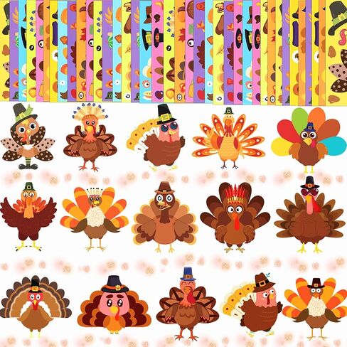 Zuxedle 36 Sheets Halloween Make Your Own Stickers, Halloween Party Classroom Favors Crafts for Kids, DIY Games Stickers Bulk Trick or Treat Party Supplies in Kuwait