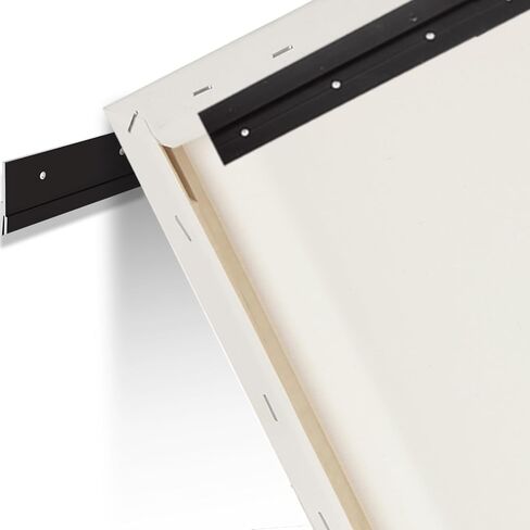 CYEAH 18" French Cleat Picture Hanger, 6 Pack Heavy Duty French Cleat Hanger Headboard Wall Mounting Brackets, Cleat Picture Hanger Kit Z Bar Clips Supports for Hanging Pictures, Mirrors, and Art in Saudi Arabia