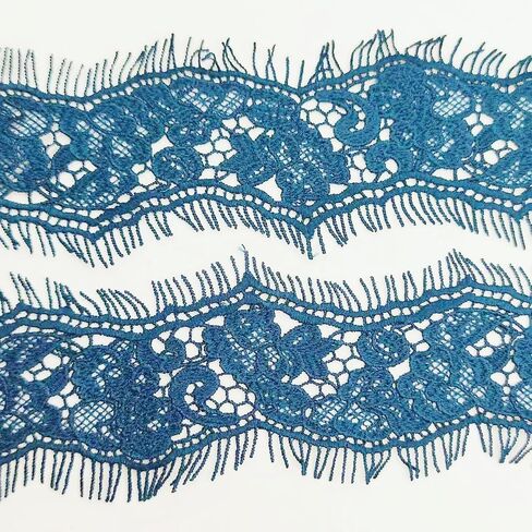 Exquisite Floral Lace Trim, 2.5 Inches Wide Rose Embroidered Lace for Sewing, 2 Meters Vintage Embroidery Ribbons for Sewing Gift Wrap Wedding Decor DIY Crafts Home Decor in Saudi Arabia