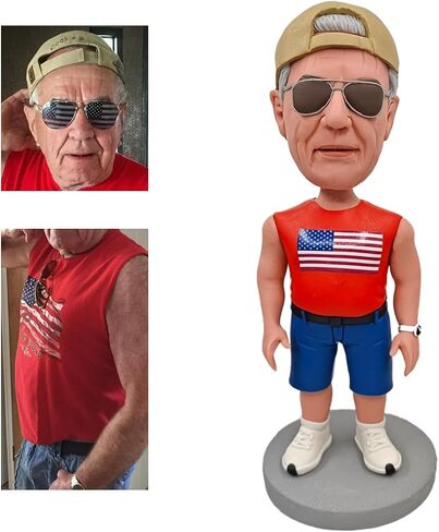 POPULARBOBBLEHEADS Custom Bobblehead,Personalized Custom Full,Custom Personalized Unique Handmade Bobbleheads Figurine,Action Figure Based on Your Photo in Saudi Arabia