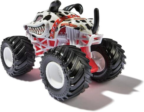 Monster Jam 2025 Official 1:64 Diecast Truck Series 42 Ruff Crowd Monster Mutt Dalmatian in Saudi Arabia