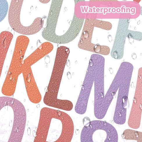 8 Sheets 416Pcs Letter Stickers Colorful Alphabet Number Stickers Vinyl Pastel Bulletin Board Letters Self Adhesive Stick on Numbers Letters for Scrapbooking Mailbox DIY Crafts Board Decor Paste in Saudi Arabia