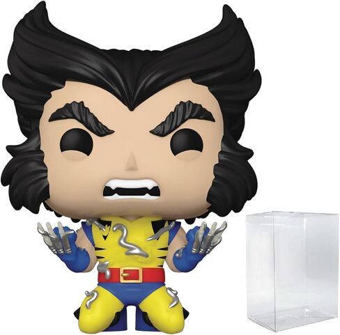 Marvel Pop: Wolverine 50th Anniversary - Wolverine (مناطق الجذب المميتة) Funko Vinyl Figure (مجمعة مع حالة واقي المربع المتوافق) ، متعدد الألوان ، 3.75 بوصة in Saudi Arabia