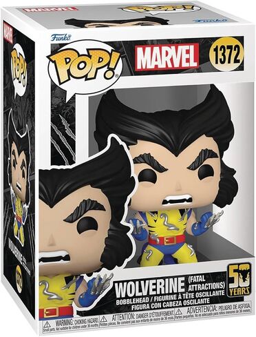 Marvel Pop: Wolverine 50th Anniversary - Wolverine (مناطق الجذب المميتة) Funko Vinyl Figure (مجمعة مع حالة واقي المربع المتوافق) ، متعدد الألوان ، 3.75 بوصة in Saudi Arabia
