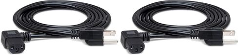 Hosa PWC-141R الزاوية اليمنى IEC C13 إلى NEMA 5-15P، 1 قدم وسلك طاقة الكمبيوتر القياسي Tripp Lite 10A، 18AWG (NEMA 5-15P إلى IEC-320-C13) 1 قدم (P006-001) أسود in Kuwait