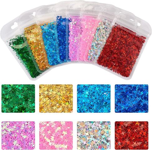 Heart Glitter Sequins Holographic Chunky Festival Sequins Confetti Loose Glitter for Epoxy Resin Nail Art Wedding Festival Party Decoration 120G in Saudi Arabia