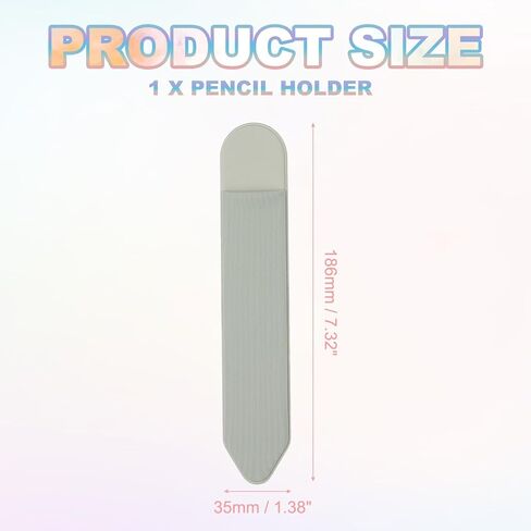 PATIKIL Pencil Holder for Stylus, Adhesive Elastic Pen Case Sleeve Pouch Stylus Holder Pocket Elastic Pen Pouch Accessories for Tablet Case Notebook Outdoor, Black in Saudi Arabia