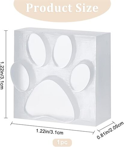 CRASPIRE Handmade Soap Stamp Paw Print Acrylic Soap Stamp Letter Soap Chapter Embossing Stamp Mini Seal for Soap Clay Biscuits Gummies Arts Crafts Making Projects DIY Gift in Saudi Arabia