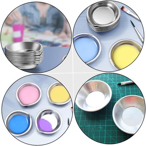 NUOBESTY 15PCS Paint Mixing Palette Durable Color Tray for Artists Students Home Use for Watercolor Illustration Easy Cleanup in Saudi Arabia