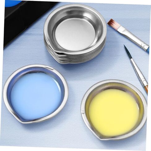 NUOBESTY 15PCS Paint Mixing Palette Durable Color Tray for Artists Students Home Use for Watercolor Illustration Easy Cleanup in Saudi Arabia